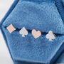Card Suit Poker Set Stud Earrings In Sterling Silver, thumbnail 1 of 11