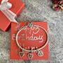50th Birthday Charm Personalised Silver Bracelet Gift, thumbnail 5 of 9