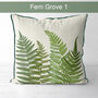 Fern Grove Green Botanical Cushion Collection, thumbnail 4 of 7
