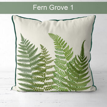 Fern Grove Green Botanical Cushion Collection, 4 of 7