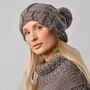 Ted Cable Hat Intermediate Knitting Kit, thumbnail 1 of 7