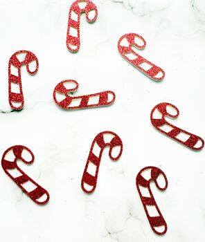 16 X Candy Cane Christmas Confetti, Table Scatter, Decorations, Festive Decor, 8 of 11