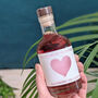 Personalised Valentines Flavoured Gin With Music, thumbnail 3 of 6