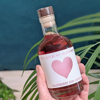 Personalised Valentines Flavoured Gin With Music, 3 of 6