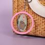 Pusheen The Cat Pink And Blue 'Hi , Bye' Spinning Keyring, thumbnail 4 of 8