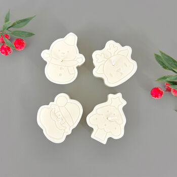 Festive Soy Wax Tealight Gift Set And Secret Santa Gift, 4 of 12