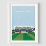 Personalised Football Stadium Art Print Gift Request Any Stadium, thumbnail 9 of 12