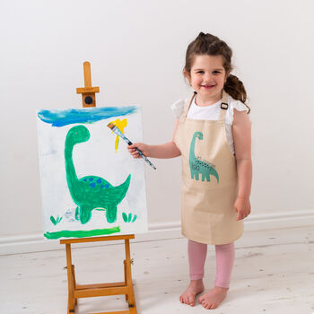 Personalised Dinosaur Craft Kids Apron, 4 of 12