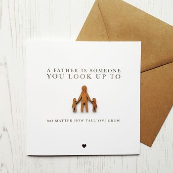 I'll Look Up To You Father Gold Foil Card, 2 of 6