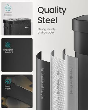 Motion Sensor Kitchen Bin Automatic Trash Can, 5 of 7