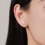 Sterling Silver Pinwheel Stud Earrings, thumbnail 5 of 12