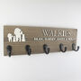 Personalised Walkie's Dog Name And Breed Dog Hook Sign, thumbnail 3 of 11