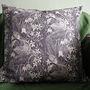 Flowering Maple Block Printed Large Cushion, thumbnail 1 of 6
