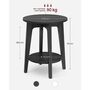 Small Round Table Side Table With Lower Shelf, thumbnail 12 of 12