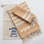 Personalised Cotton Towel Set, Anniversary Gift, thumbnail 4 of 12