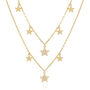 Blake Double Row Star Necklace, thumbnail 2 of 8