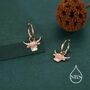 Sterling Silver Highland Cow Huggie Hoops With Detachable Charms, thumbnail 7 of 11