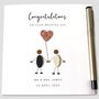 Personalised Wedding Day Card Little People, thumbnail 1 of 3