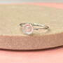Sterling Silver Mini Sunflower Ring, thumbnail 7 of 12