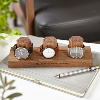 Range Of Personalised Time And Date Watch Stands By MijMoj Design