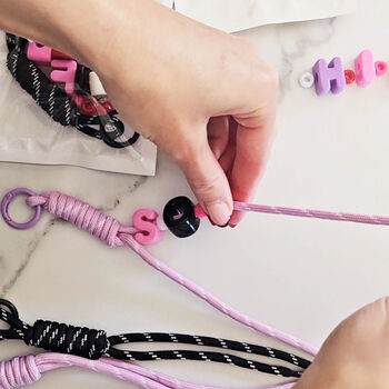 Personalised Diy Letter Bead Handbag Charm, 6 of 7