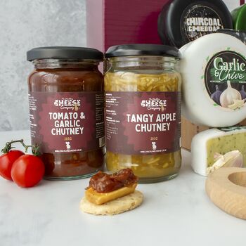 Waxed Cheese Truckle, Chutney And Biscuits Hamper, 5 of 9