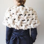 Chunky Knit Cape Scarf, thumbnail 4 of 9