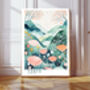 Tokyo Japan Mountains Art Print, thumbnail 1 of 3