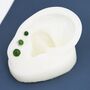 Sterling Silver Natural Jade Stud Earrings, thumbnail 3 of 12
