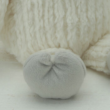 Personalised Baby Snuggly Soft Toy Sheep, 3 of 6