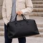 Personalised Unisex Faux Leather Weekender Travel Bag, thumbnail 7 of 8