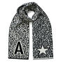 Personalised A Z Initial Leopard Wool And Cashmere Scarf, thumbnail 5 of 6