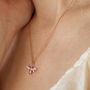 Rose Gold Vermeil Bee Necklace, thumbnail 1 of 7