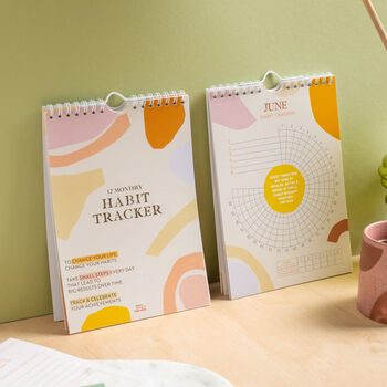 Daily Habit Tracker | 12 Months | Pastel Organic, 6 of 11