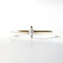 Moissanite Marquise Ring Silver/Gold Vermeil, thumbnail 1 of 6