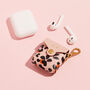 Personalised Leopard Floral Leather Airpod Case, thumbnail 1 of 6