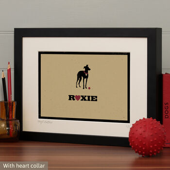 Personalised Greyhound Print For One Or Two Dogs, 6 of 12