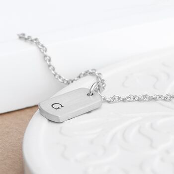 Personalised Initial Tag Necklace, 8 of 8