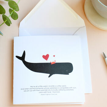 Weird Love, Anniversary Whale Card, 4 of 6