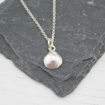 Sterling Silver Cornish Shell Pendant, 4 of 5