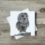 Talitha The Baby Owl Luxury Greeting Card And Envelope, thumbnail 1 of 2