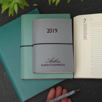 Personalised 'Year In The Life' Leather Diary Journal, 7 of 9