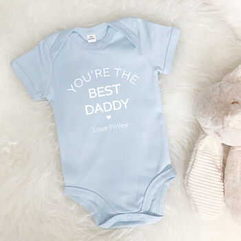 You're The Best Daddy Personalised Baby Grow, 4 of 5