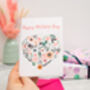 Mothers Day Plantable Flower Heart Seed Paper Card, thumbnail 3 of 5