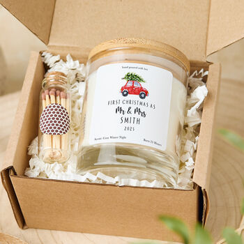 First Christmas As Mr And Mrs Candle Gift For Partner, 5 of 7