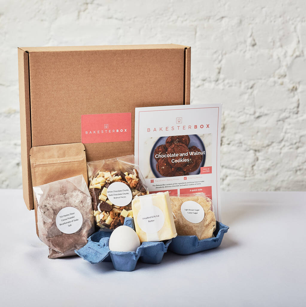 Gluten Free Bake At Home Chocolate + Walnut Cookie Kit By Bakester Box