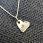 Silver Shaped Personalised Heart Charm Necklace, thumbnail 3 of 6