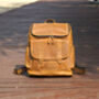 Top Zip Open Genuine Leather Backpack, thumbnail 3 of 9