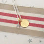 Personalised Gigi Solid 9ct Gold Initial Disc Pendant, thumbnail 5 of 7