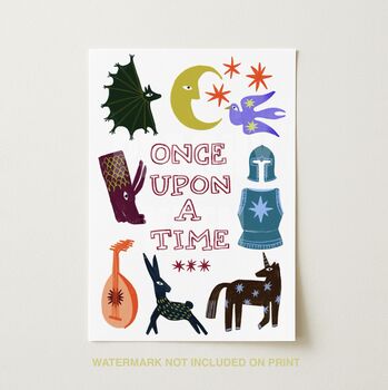 Once Upon A Time Children's Fairytale Art Print, 2 of 2